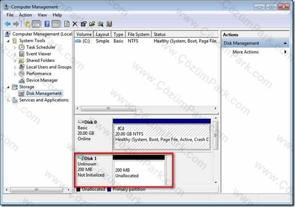 Vista Disk Management Initialize Disk
