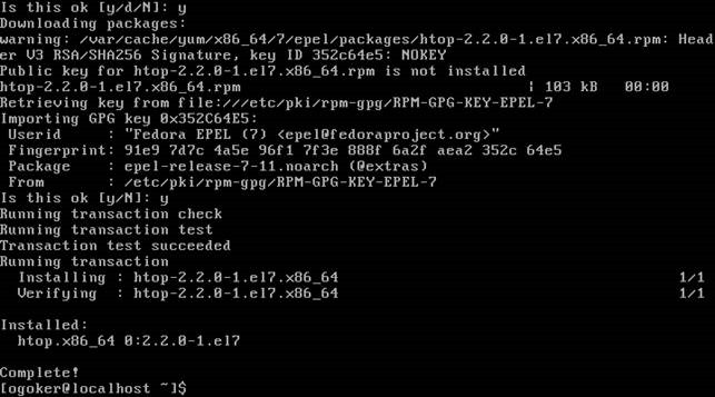 centos install htop centos install htop