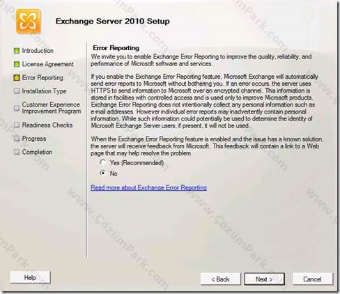 Installing Exchange Server 2010 Service Pack 3 on Windows Server 2012 ...