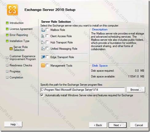 Installing Exchange Server 2010 Service Pack 3 on Windows Server 2012 ...