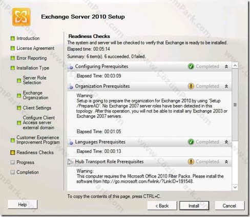 Installing Exchange Server 2010 Service Pack 3 on Windows Server 2012 ...