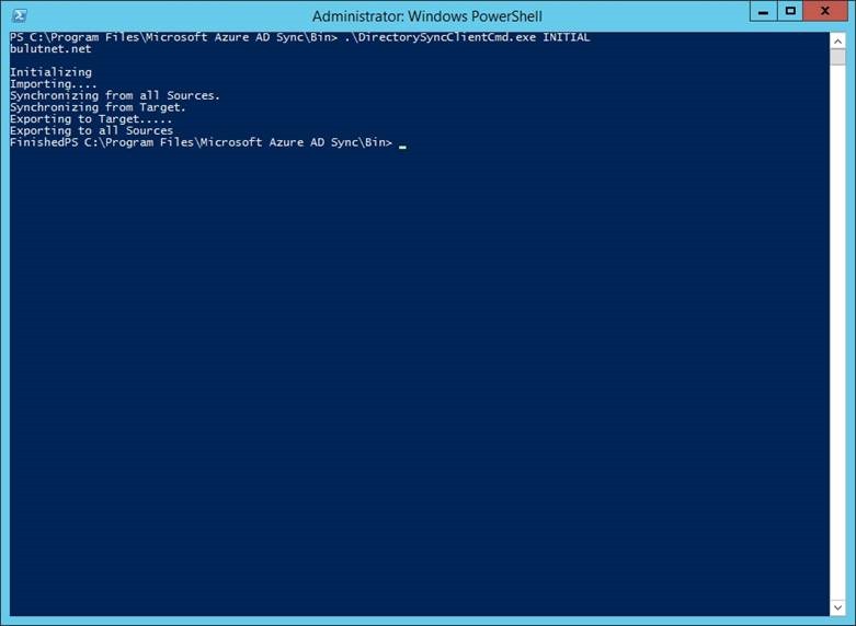 2015 Azure AD Connect kurulum laboratuvarı – ekran 30