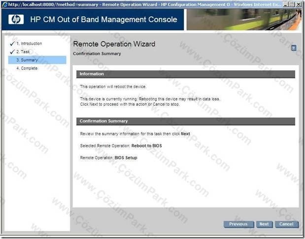 Hp Configuration Management Out Of Band Management Console Bolum 1 ...