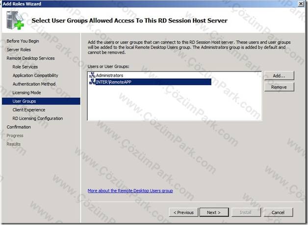 Windows Server 2008 R2 Remote Desktop Host Kurulumu RD Session Host ...