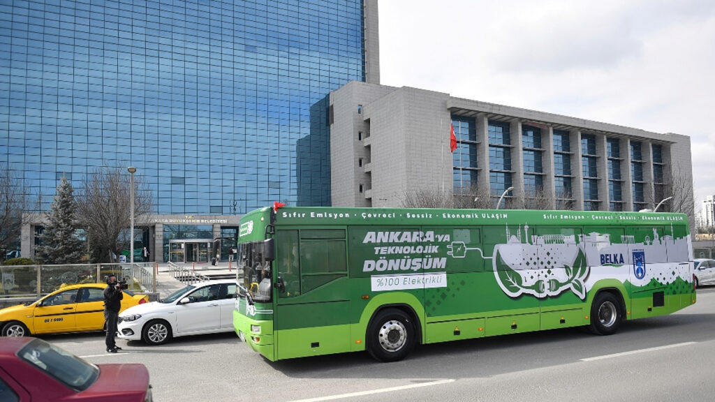 ankara büyükşehir belediyesi elektrikli otobüs