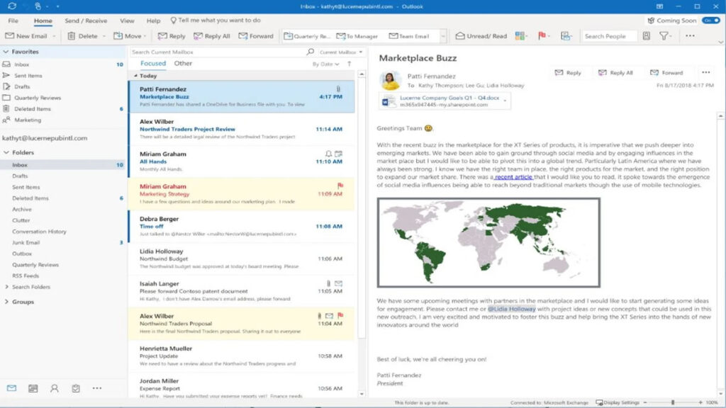 outlook paylaşılan takvim yeni özellik