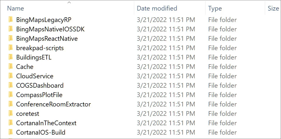Microsoft kaynak kodları