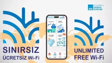 Sabiha Gökçen Havalimanı'nda Artık Sınırsız Ücretsiz Wi-Fi