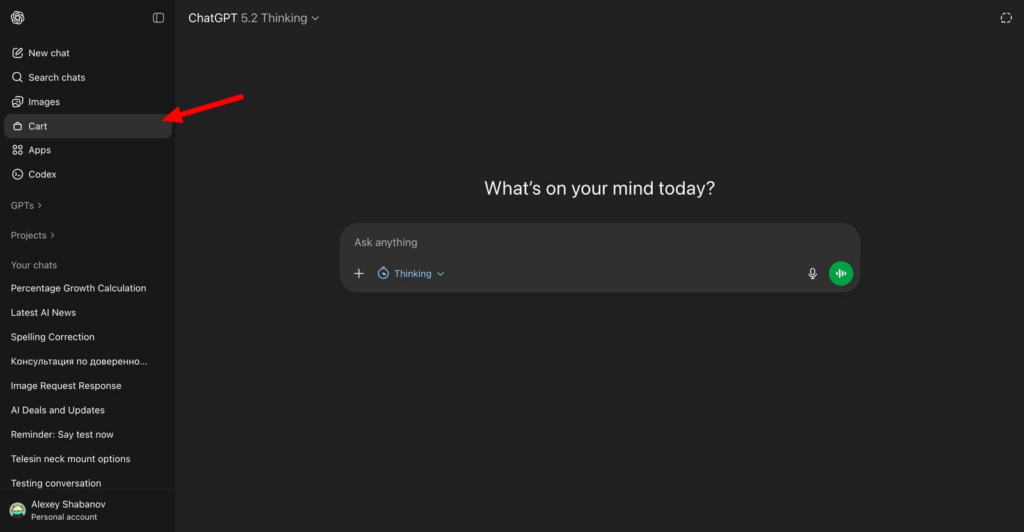 OpenAI ChatGPT Alışveriş Sepeti Özelliği Üzerinde Çalışıyor