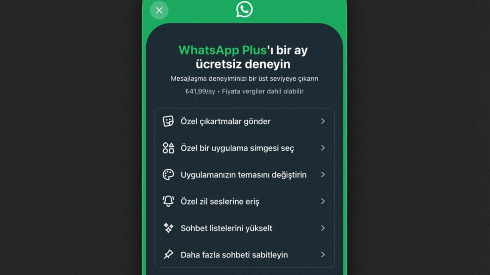 WhatsApp Plus Aboneliği Türkiye'de Kullanıma Sunuldu
