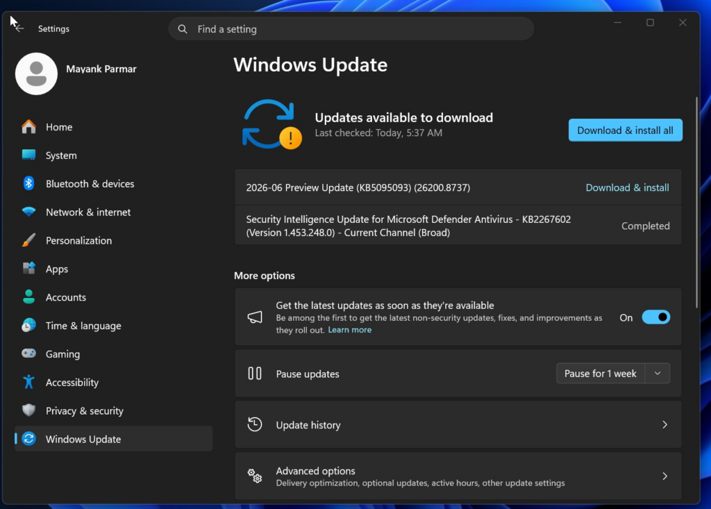 Windows 11 KB5095093 Güncellemesi Yeni Kurtarma Özelliğiyle Yayınlandı