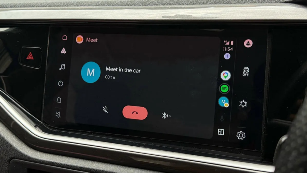Google Meet Android Auto Kullanıcılarına Sunulmaya Başladı