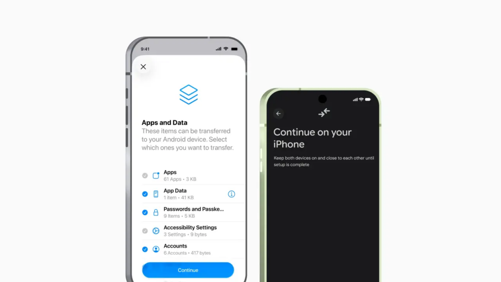 Google, iPhone'dan Android'e Veri Aktarımını Daha Kapsamlı Hâle Getirdi