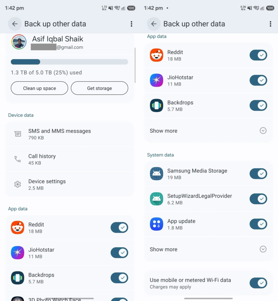 Android Uygulama Yedeklerini Ayrı Yönetmeyi Sağlayan Yeni Özelliği Test Ediyor