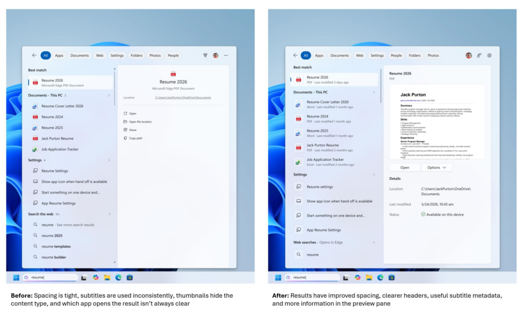 Microsoft Windows 11 Arama Deneyimini Baştan Tasarlıyor