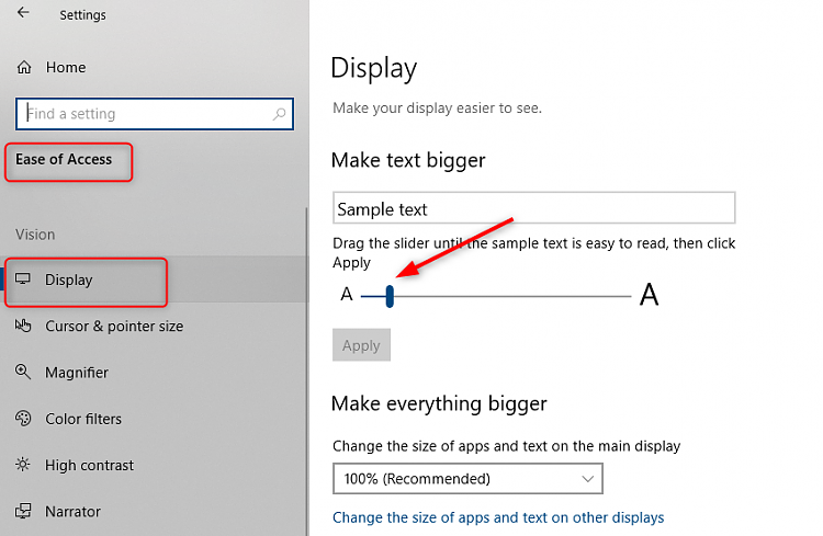 how to increase font size in outlook 2016 inbox