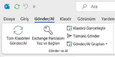 Outlook parola giriş ekranı