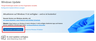 Win 11 upgrade
