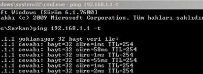Ping 192.168.1.1 1280x720 Ping 192.168.1.1 1280x720